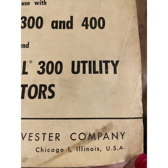 Parts Catalog for McCormick International Farm Implements Utility Tractors - Picture 3 of 12